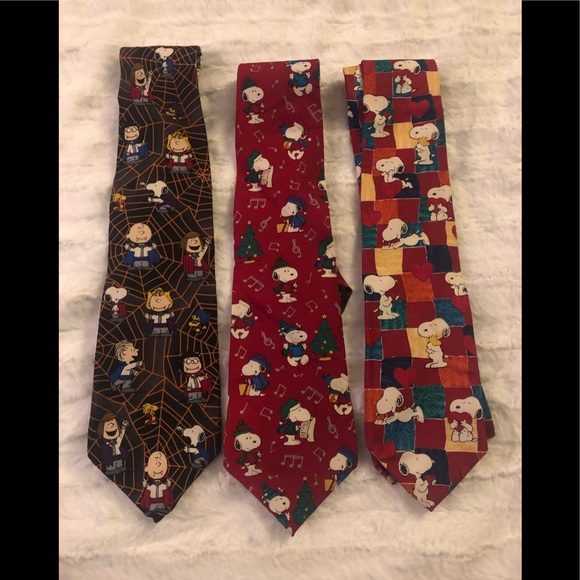 Peanuts Other - Peanuts snoopy holiday ties